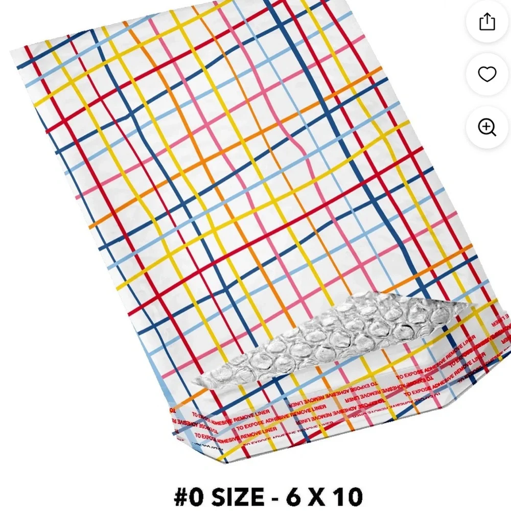 8 Bubble mailers 6x10 inches